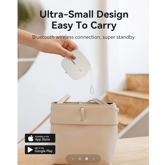 *Brand New* Label Makers Machine w. Tape Built-in Cutter Portable Bluetooth - Picture 4 of 7